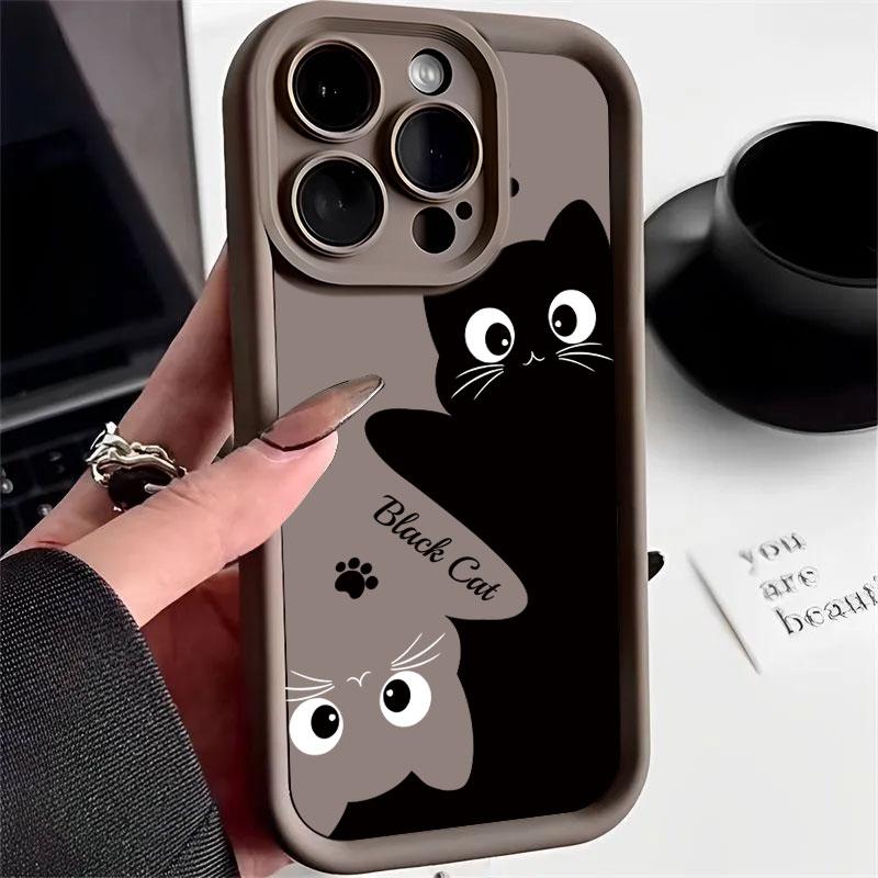 

Cartoon Cute Cat Phone Case For Tecno Spark Go 1 1S 2025 2024 2023 2022 8C 9 6 Go KE5 Shockproof Soft Silicone TPU Protect Cover Tecno Spark 8C
