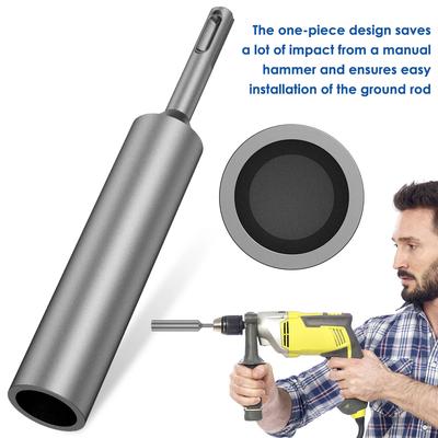 Acier trempé pour perforateur burineur SDS Plus Outil électrique Driver de tige de terre SDS Plus Piquet de terre durable 17 mm Tige de mise à la terre