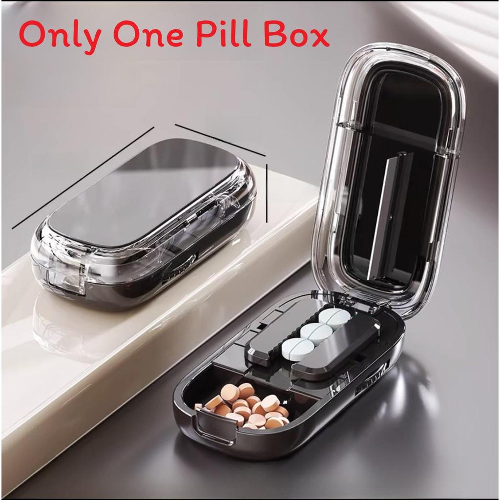 Portable Pill Cutter With Precise Quarter Split For Medicine Dispensers