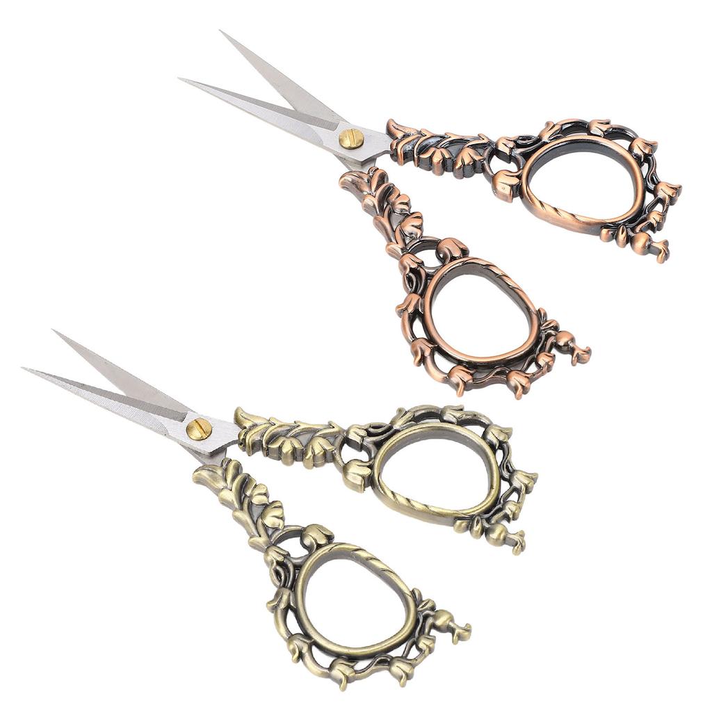 Sewing Embroidery Scissors Vintage European Design Shear for Fabric Weaving Cross Stitching Paper Cu