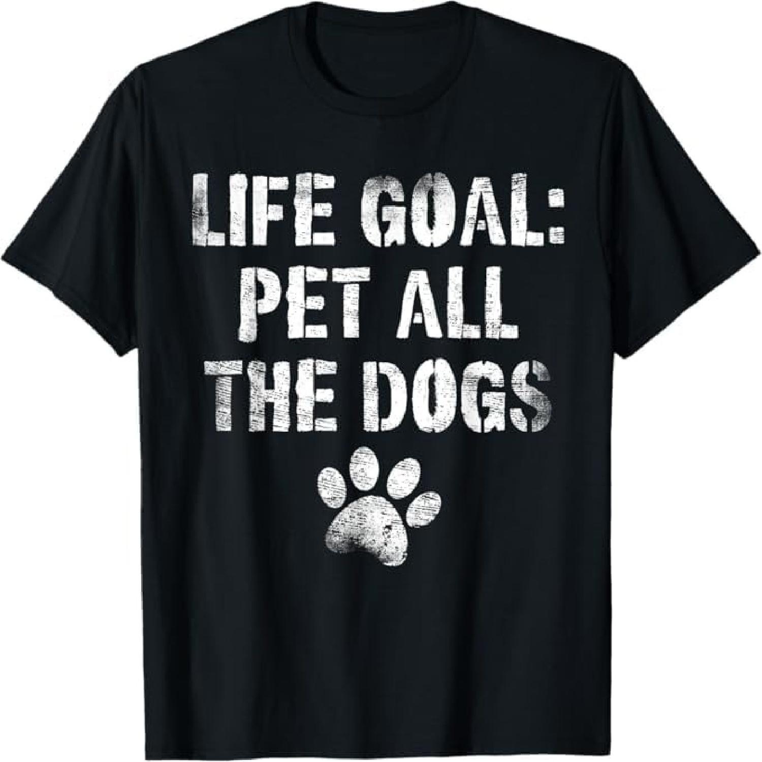 

Life Goal Pet All The Dogs Funny Dog Lover Pet Puppy Owner T-Shirt Mali Mens Womens Tank Top Sweatshirt Hoodie 482 Black XXXXXL чорний