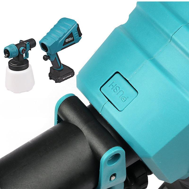 Portable Integrated 18V Electric Plastic Paint Gun Can Spray Latex Paint Wireless Lithium Battery Spray Gun