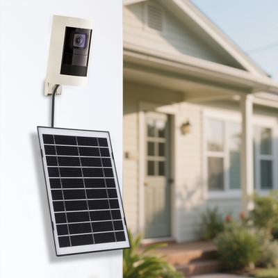Solar Panel 8W High-Power Output IP65 Waterproof Universal Power Supply Outdoor Solar Panel for Ring Video Doorbell 4/3/3Plus/2