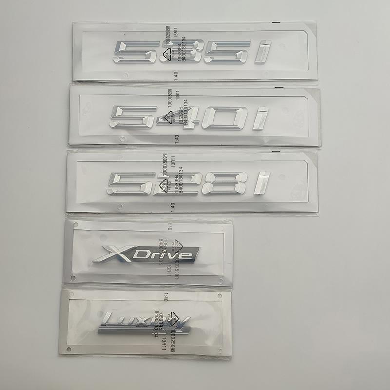 3d Chrome Car Trunk Logo 528i 535i 540i Letters Luxury Line Badge Xdrive Emblem Sticker Accessories