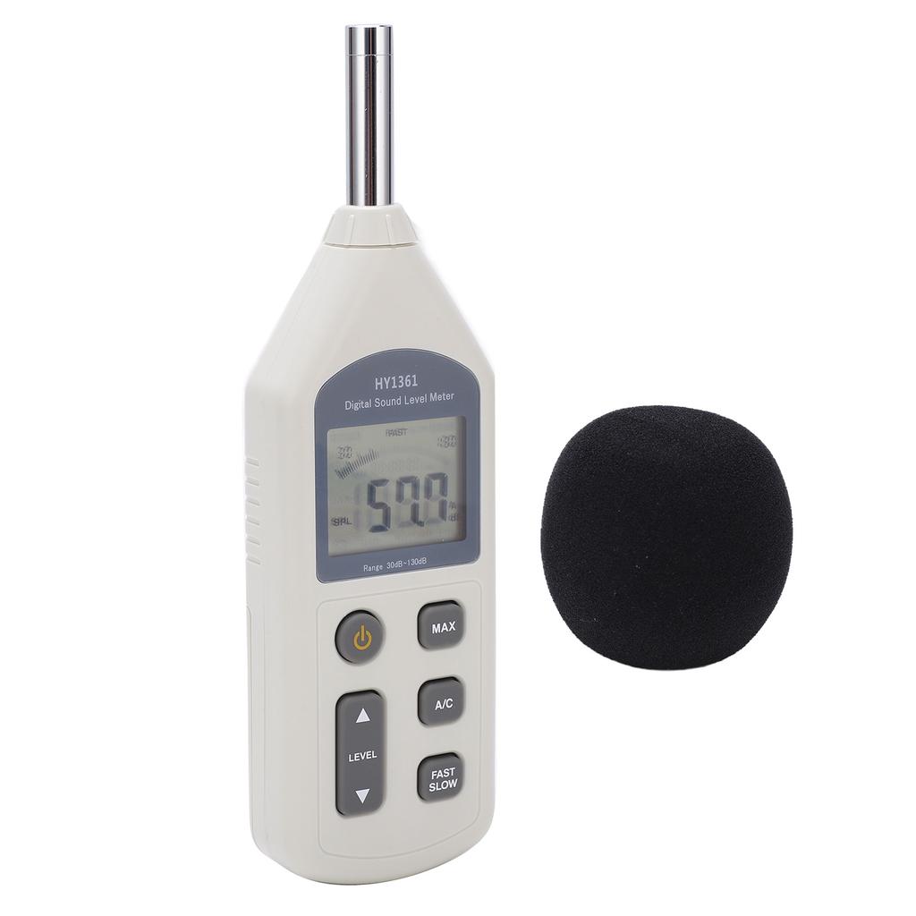 HY‑1361 Digital Sound Level Meter Handheld LCD Screen USB Decibel Monitor Noise Recorder 30‑130dBA 35‑130dBC