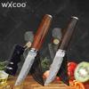 WXCOO Damascus Edelstahl Metzger Messer Küchenmesser Fleischbeil Multifunktionales BBQ Fleischschneide Knochenauslöse Messer Scheide