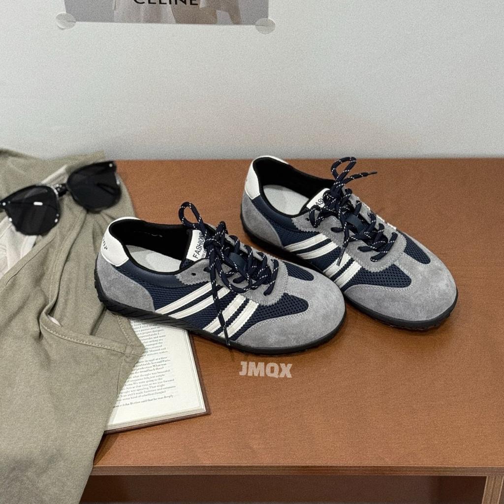 Platform-soled German Training Shoes Women's Forrest Gump Shoes 2025 New Mesh Breathable Sports Shoes Versatile Platform-soled Fashion Casual Shoes