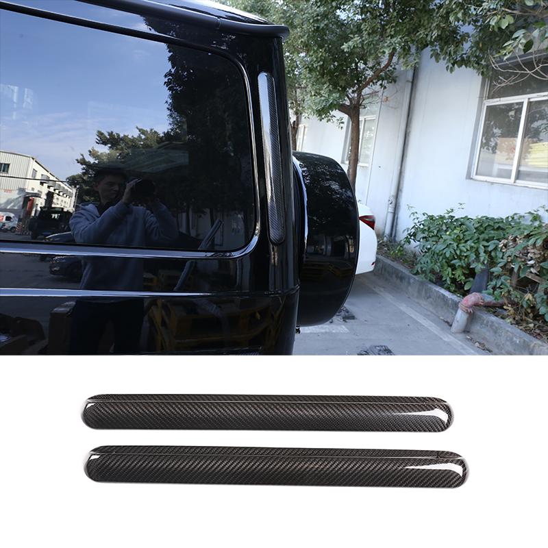For Mercedes-Benz G-Class 2019-2020 Interior Exterior Decoration Accessories W463 G350 G500 Real Carbon Fiber Protection Sticker
