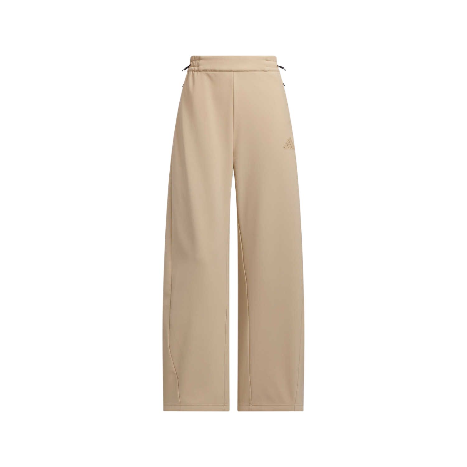 adidas Women s Knit Wide Leg Pants Beige JM8866 S