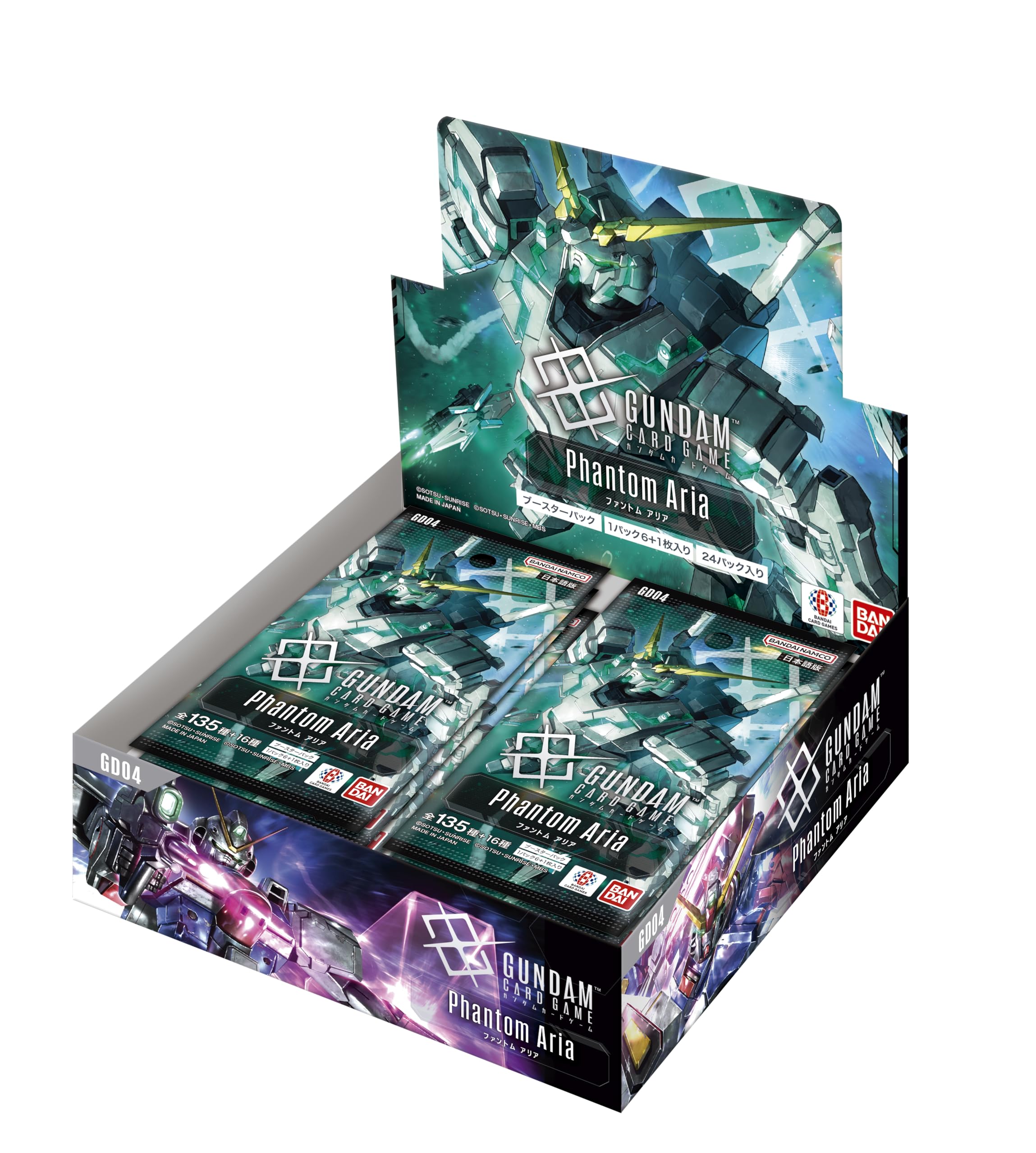 Bandai Gundam Card Game Бустерная пачка Фантомная Ария 24 пачки [GD04] (BOX)