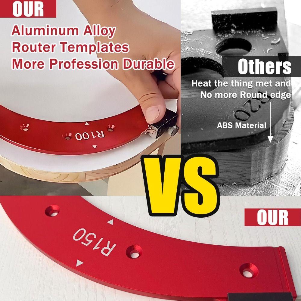 R100 R150 R200 R250 R300 Round Corner Radius Templates Reusable Radius Jig  Edge Molding
