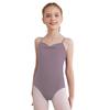 Body da Ballo Balletto Performance da Ragazza con Ruches Senza Maniche Schiena Scoperta Spalline Sottili