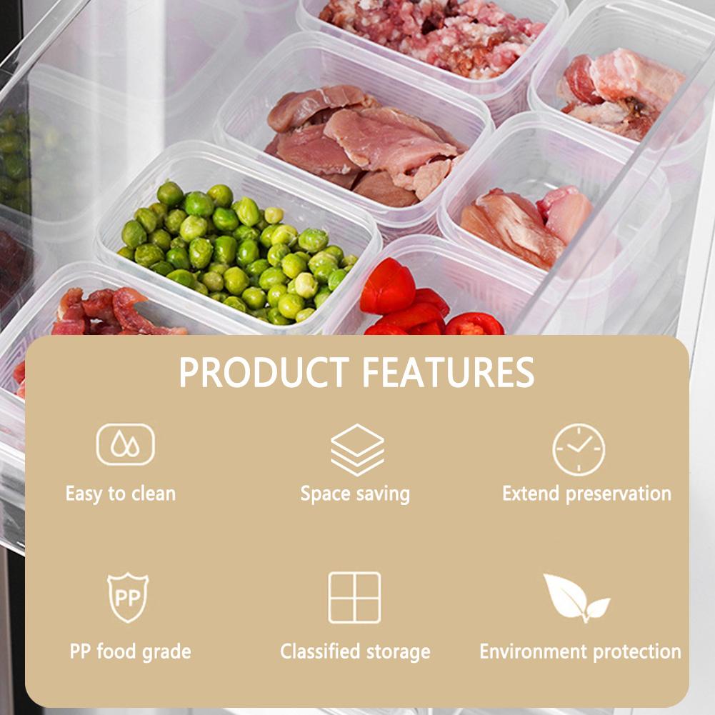 Simple Meat Freshing Box Freeze-resistant Fruit Side Dish Drain Box Kitchen Supplies