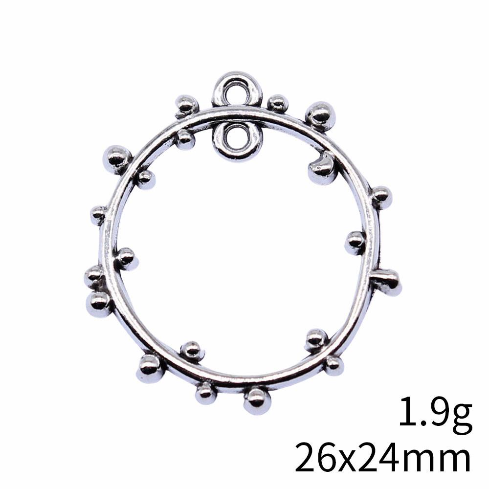 Valentine's Day Accessories Women Water Drop Moon Connector 2 Hole Pendants For Earring Accessories Parts Cheap Cute Stuff Accessory Parts