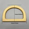 Eco-Friendly Natural Wood D-Shaped Bag Handle 1Pcs Half Circle Replacement for Crochet Shoulder Bag DIY Sewing Project