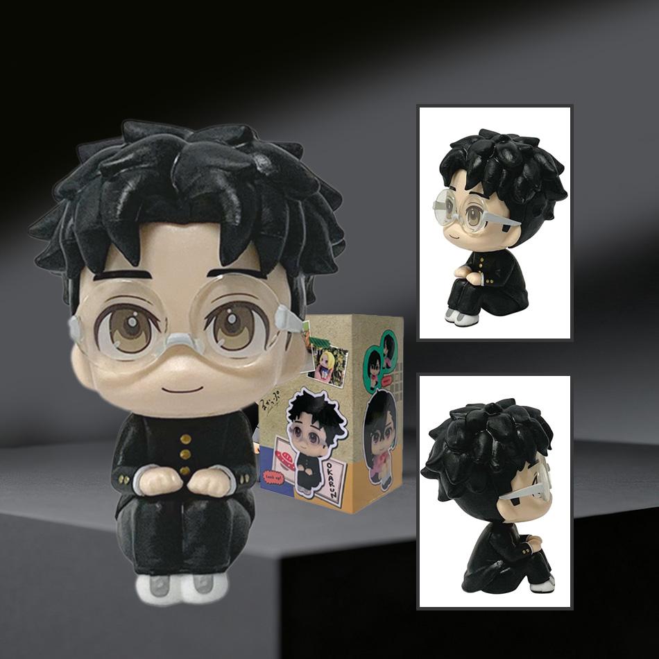 Chibi Kids-Style Ayase Momo/Okarun - Romantic Couple Set from Anime "Dandadan" | Articulated Figure Model, Room Decor, Pink Coll