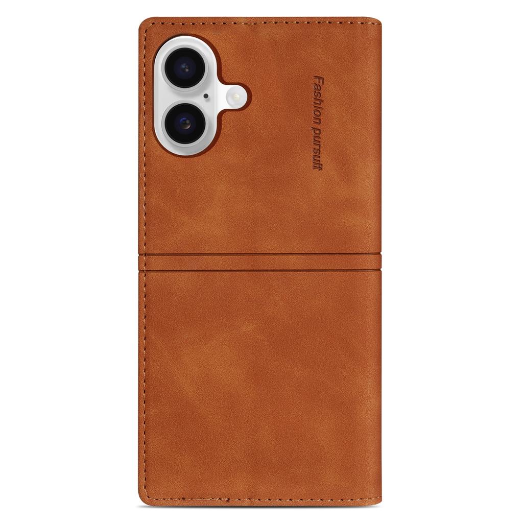 For iPhone 16 Wallet Case Magnetic Closing Leather Phone Cover