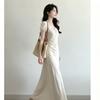 Bubble sleeve French gentle wind dress women's summer new style temperament thin first love long skirt