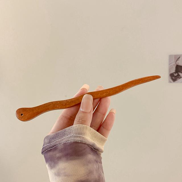 Vintage Wood Hair Sticks Women Chinese Style Sandalwood Hair Pins Elegant Female Hairpins Wedding Jewelry Hair Accessories