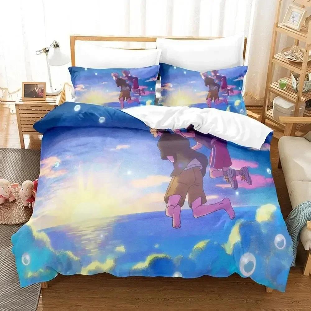

2024 Cute Deji Meets Girl Bedding Set Printed Bed Set With Pillowcase Bed Duvet Cover Soft Queen King Size Bedclothes Home 70x133cm 2pcs