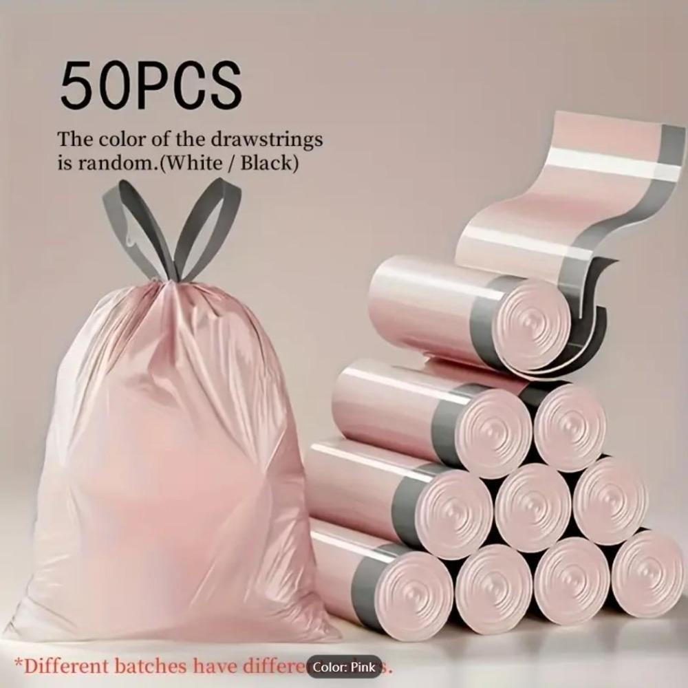 Extra Large Thickened Drawstring Garbage Bags, Tear-Resistant Portable for Home Kitchen Dorm, Heavy-Duty Household Trash Bags RQSL-BH-2519-51