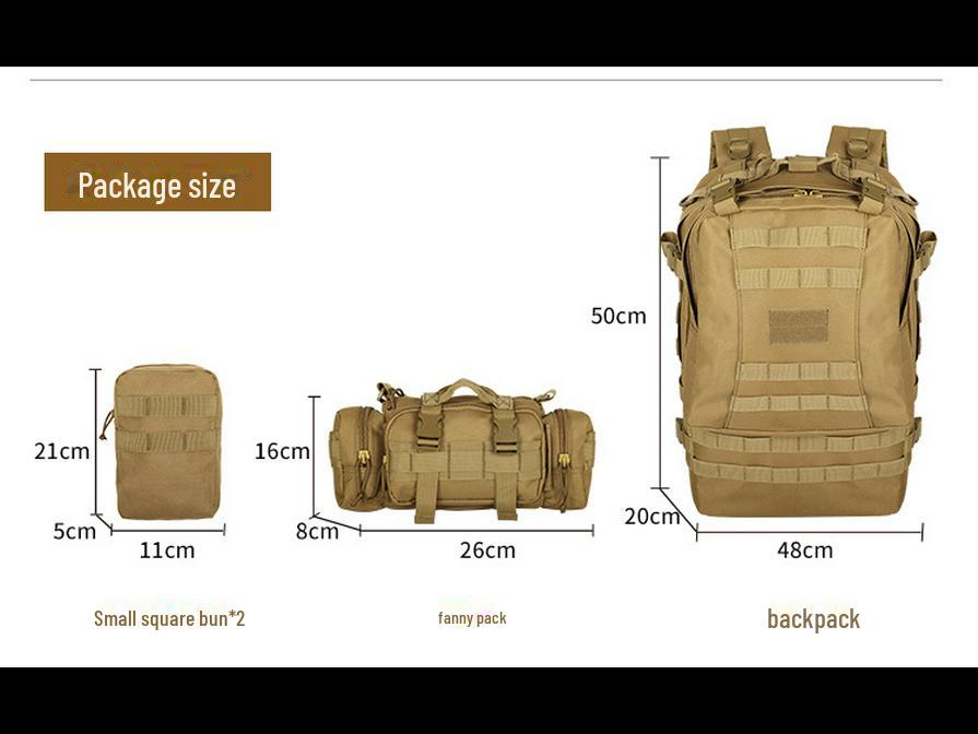 Yakoda Large Capacity Tactical Backpack for Outdoor Camping, Hiking, and Picnics - Wear-Resistant for Men and Women