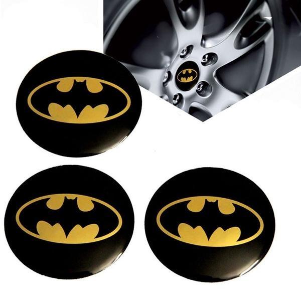 4pcs/lot Universal Car Emblem Badge Wheel Center Sticker Hub Caps Cover Car Styling