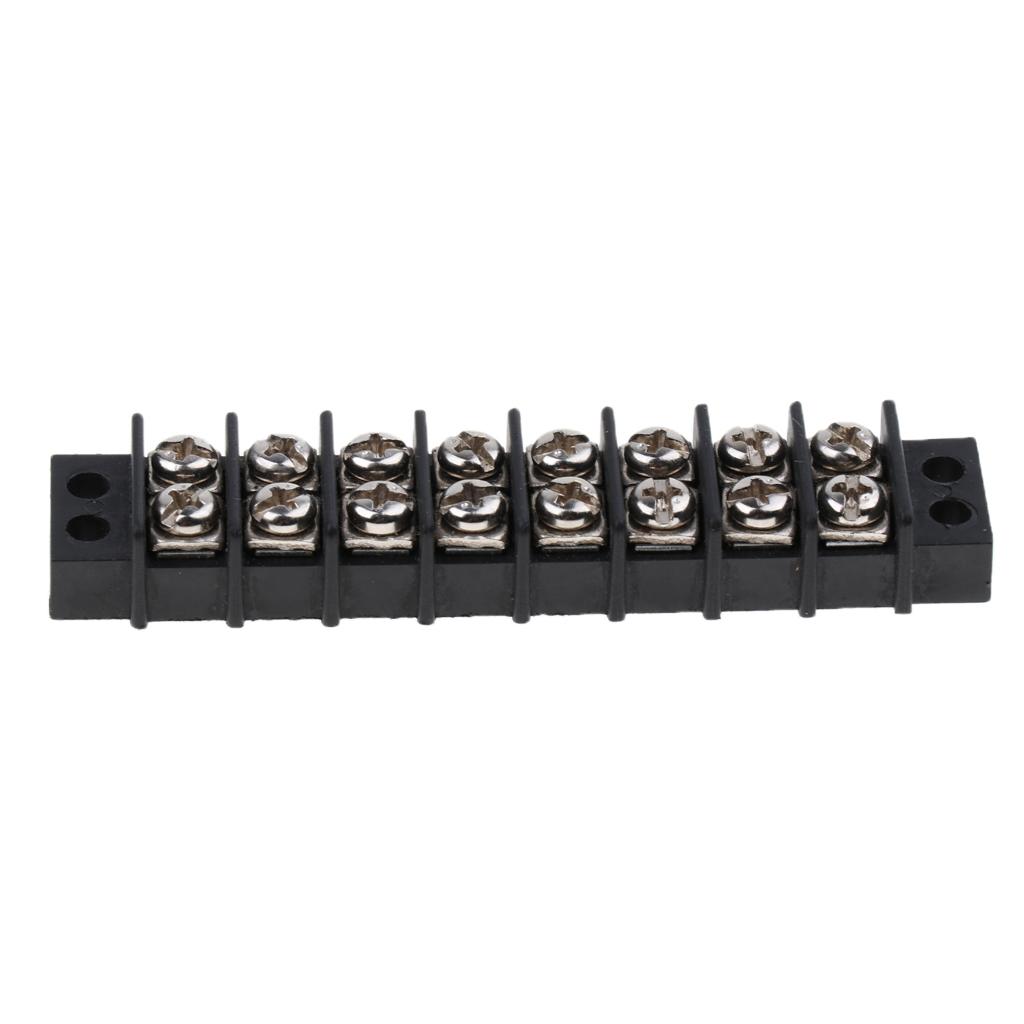 Marine Boat RV 12V 30A 8 Ways Screw Terminal Block Bus Bar Splits 1 In 8
