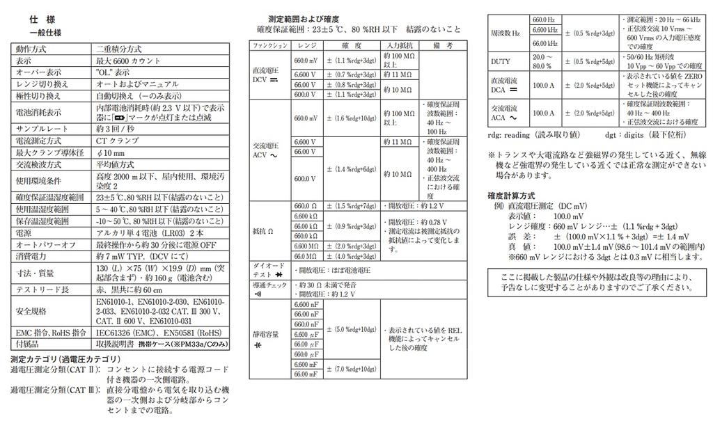 Sanwa Electric Meter SANWA Hybrid Mini Tester with Case Clamp PM33AC Gray (Multimeter + Meter)