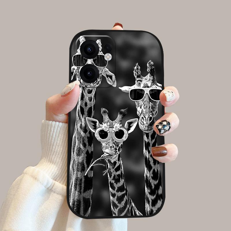 Cartoon Case For Oppo Reno13 F Shockproof Soft Silicone TPU Phone Cover For Oppo Reno 13 F 13F 4G 5G Coque Reno13F Fundas Capa