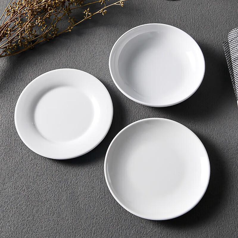 11-inch White Melamine Dinner Plate