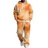 Men's Hoodie and Sweatpants Set with Elastic Waist, Casual Two Piece Outfit