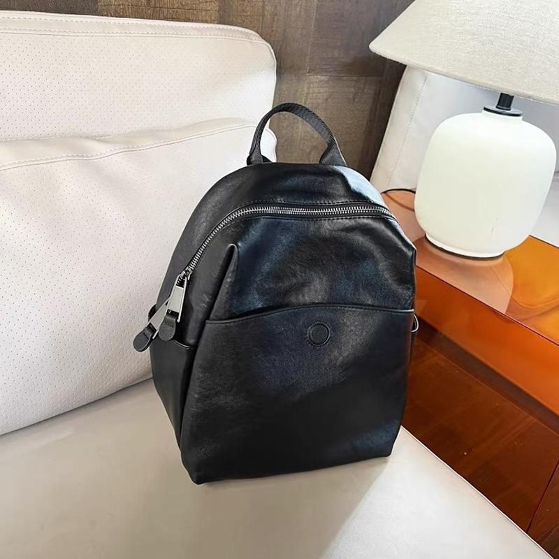 Women's Fashion Soft Leather Large Capacity Women's Backpack High-grade Sense Travel Bag