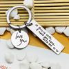 Drive Safely Stainless Steel Keychain - 'I Need You Here with Me'
