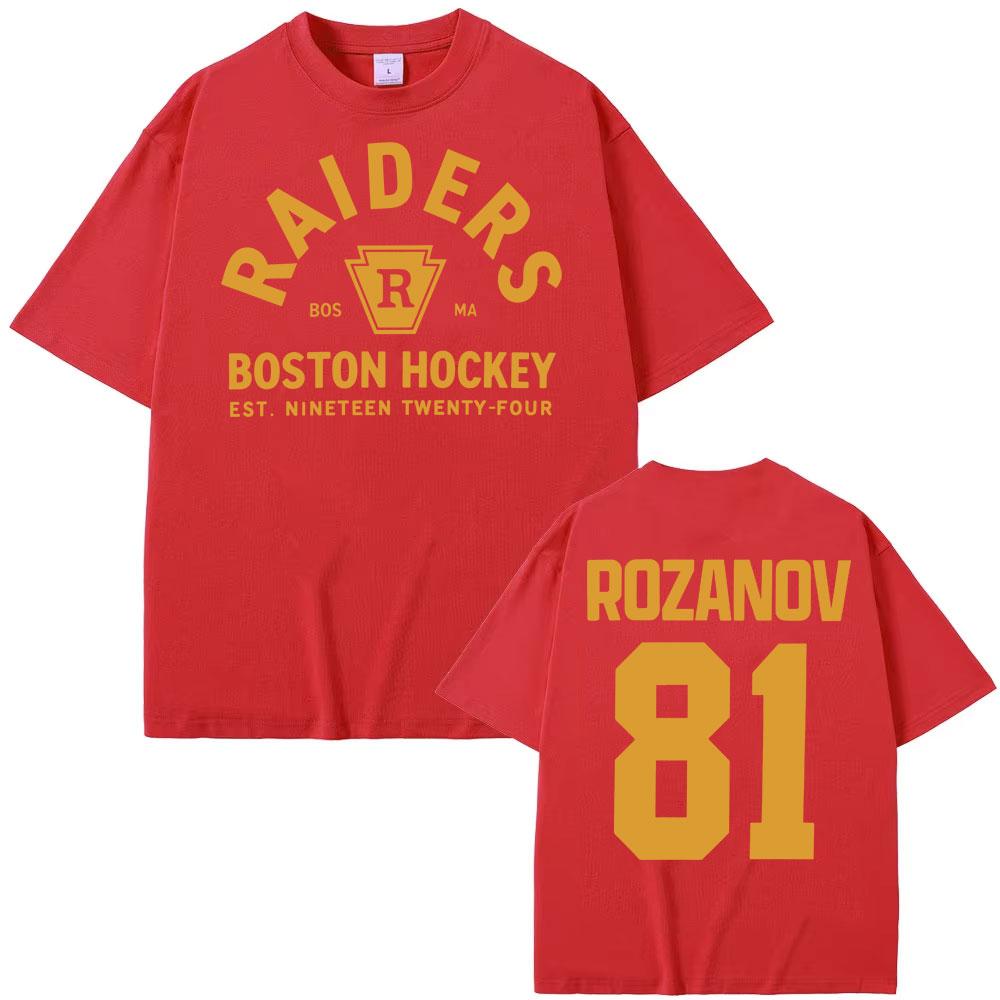 Ilya Rozanov 81-Boston Raiders TV Heated Rivalry Inspired T-Shirts Unisex Women T-Shirt Tops Streetwear High Quality Casual T Shirt 4XL