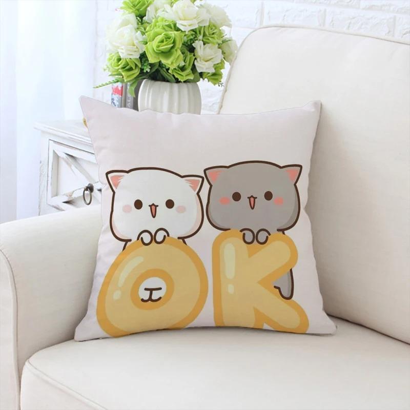 Drăguț ursuleț de desene animate față de pernă auto ornamente birou sufragerie canapea casă față de pernă