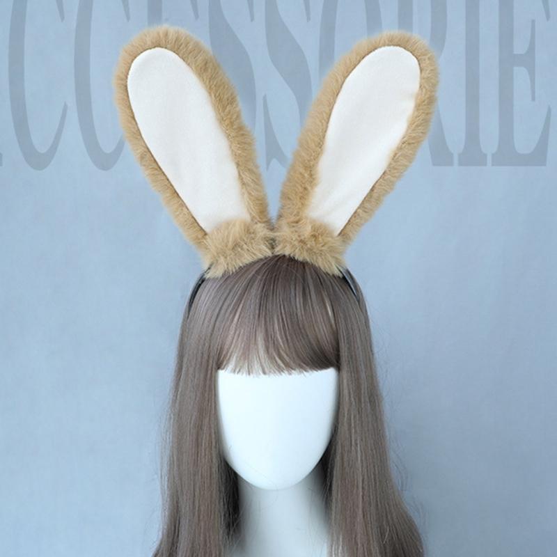 Long Rabbit Ear Hair Band Bunny Headband Festival Party Lolita Hair Band Bunny Cosplay Headdress Birthday Gift