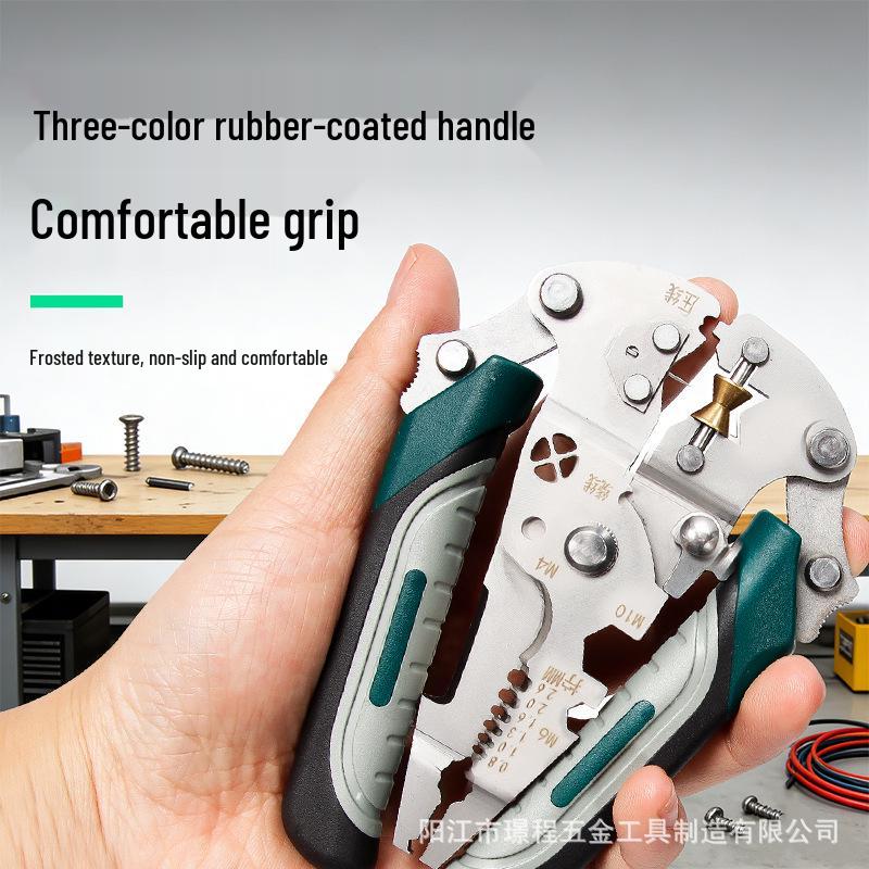 Stainless Steel Multi-Functional Electrician Wire Stripper & Cutter Pliers