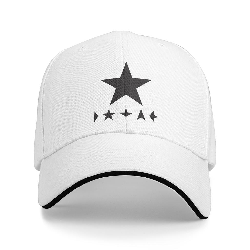 David Bowie Černá hvězda Klobouk Sendvič Unisex ,Sportovní čepice Trucker čepice Nastavitelná Polyesterová Baseballová čepice Letní