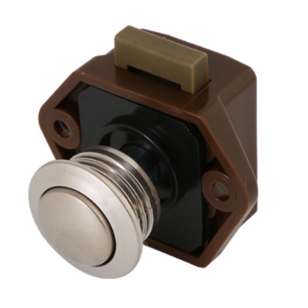 Compact RV Cabinet Door Handle with Hidden Lock Button