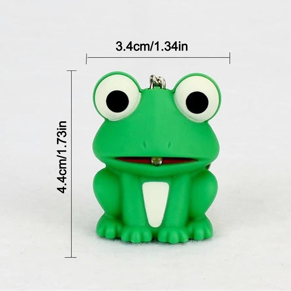 Sound Key Frosch Schlüsselanhänger Metallringe Cartoon Schlüsselanhänger Neuer Tier Schlüsselanhänger Taschendekoration