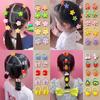 50/100Pcs Random Style Girls Hair Bands Elastic Cartoon Children Hair Tie Comfortable Fit Small Animal Flower Kids Headband