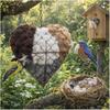 Wiederbefüllbares Vogelnest Herzform Kolibri-Nistkasten mit Materialien Wintergeflügel Geschenke Tier Kolibris Liebhaber Haus Garten Hof