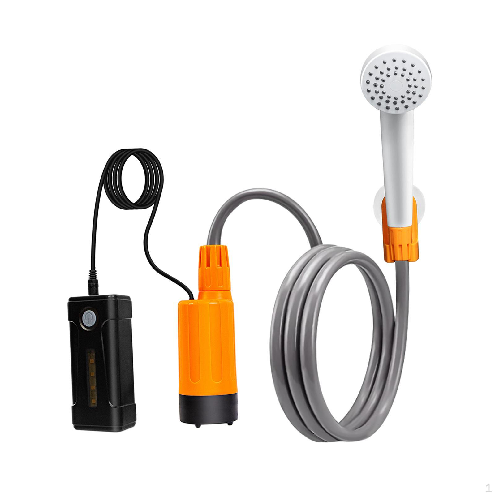 Portable Camping Shower Cleaning Rechargeable Compact Pet Grooming Handheld Electric
