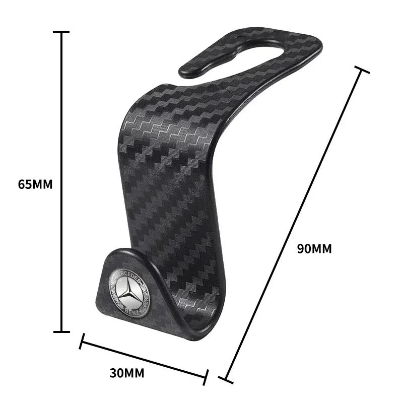 vwnct1 2025 New Car Seat Hooks Headrest Storage Hanger Car Interior Hanging Hook For Mercedes Benz AMG A B C E S class GLA GLC CLA GLK