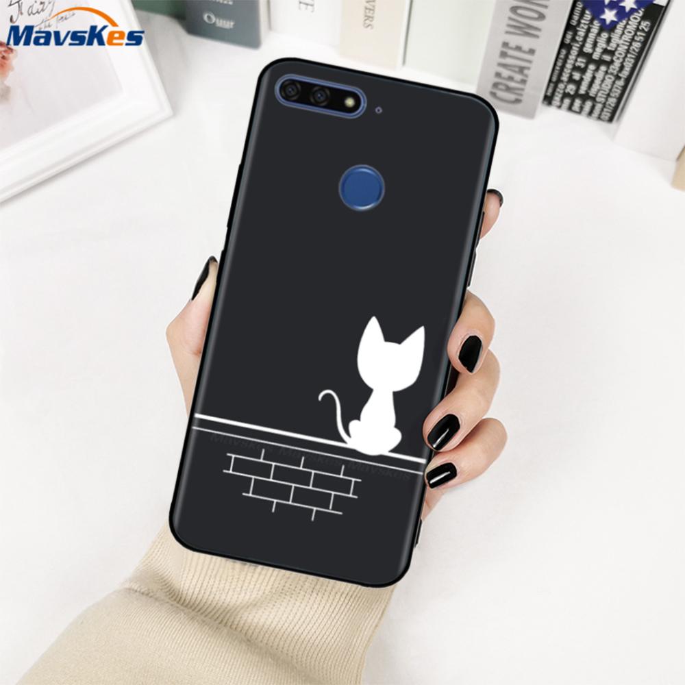 Honor 7A Pro Case Silicone Case For Huawei Y6 Prime 2018 Cover Soft TPU Mobile Phone Bags For Huawei Honor 7C RU 5.7inch Fundas