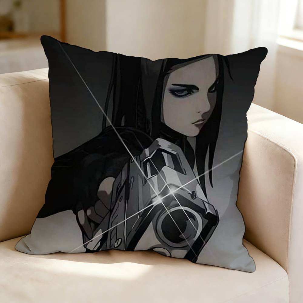 Suspense anime EErgo PProxy Square DoubleSided printed Pillow Case Bedroom Bedside Pillow Sofa Cushion Cover