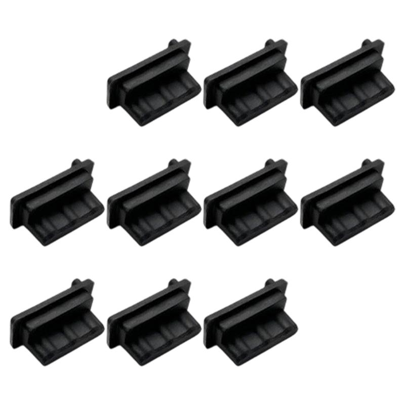 10pcs USB Port Cover Flexible USB Interfaces Dustproof Cap Silicone Protectors for Electronic Devices Dust Plugs