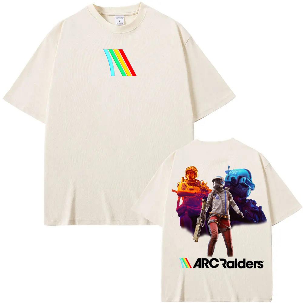 ARC Raiders Shooting Game T-Shirt Summer New Style GAME Graphic Printing TEE 100% Cotton Comfortable Soft Tees