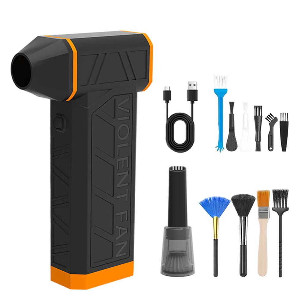 

X5 Mini Turbo Jet Fan 3 скорости 52 м/с автомобильный воздуходув 130000 об/мин бесщеточный двигатель мощный ветер автоматическая мойка сушилка очистка клавиатуры Battery Powered